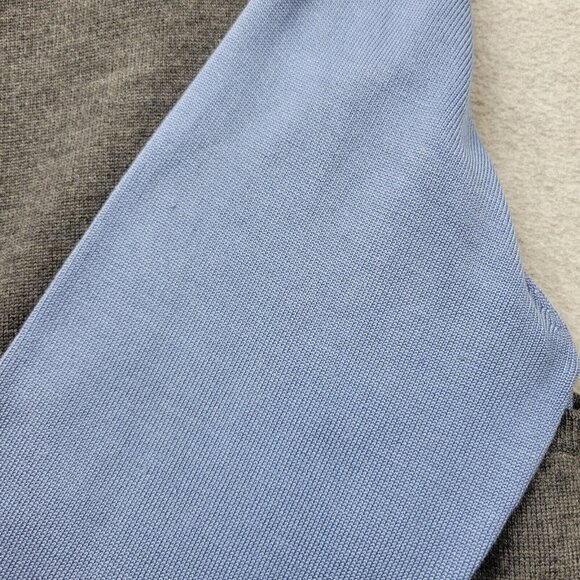 Vintage Talbots Womens Large Sweater Cardigan Argyle Silk Blend Preppy Blue Gray - Picture 6 of 10